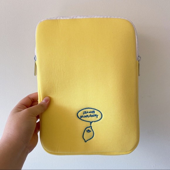 iPad Case Pouch Lemon Cartoon Handmade Sleeve Bag 11inch | Gifts For Her - Picture 5 of 6